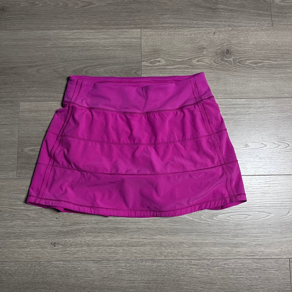 Lululemon Pace Rival Skirt Pink Mid Rise Size 4 Athletic Tennis Running Casual‎